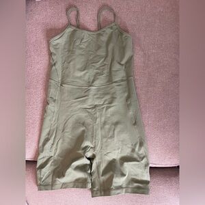Aritzia TNA Green Athletic Bodysuit